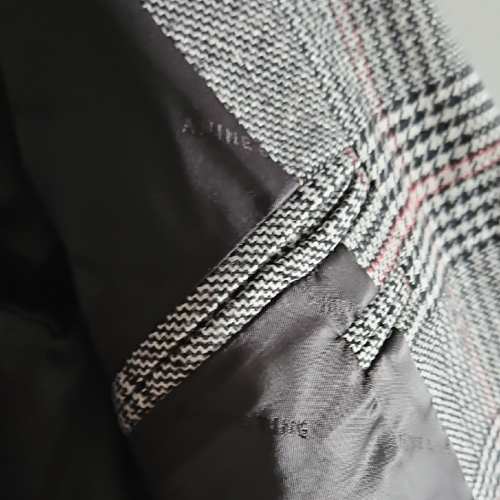 Anine Bing Size S Black and White Checkered Blazer - Picture 4 of 9